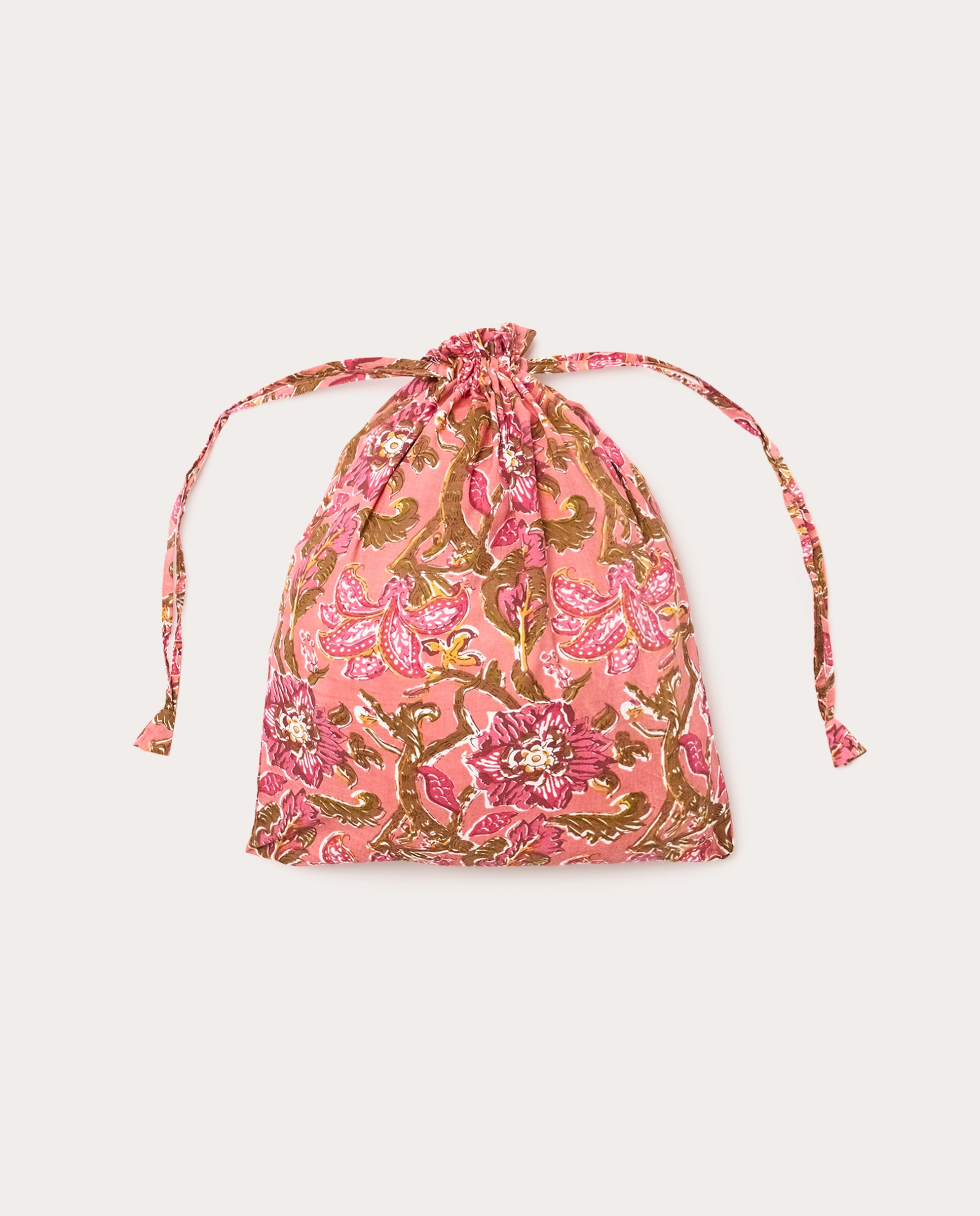 Pijama largo floral - Rosa Rosa-6