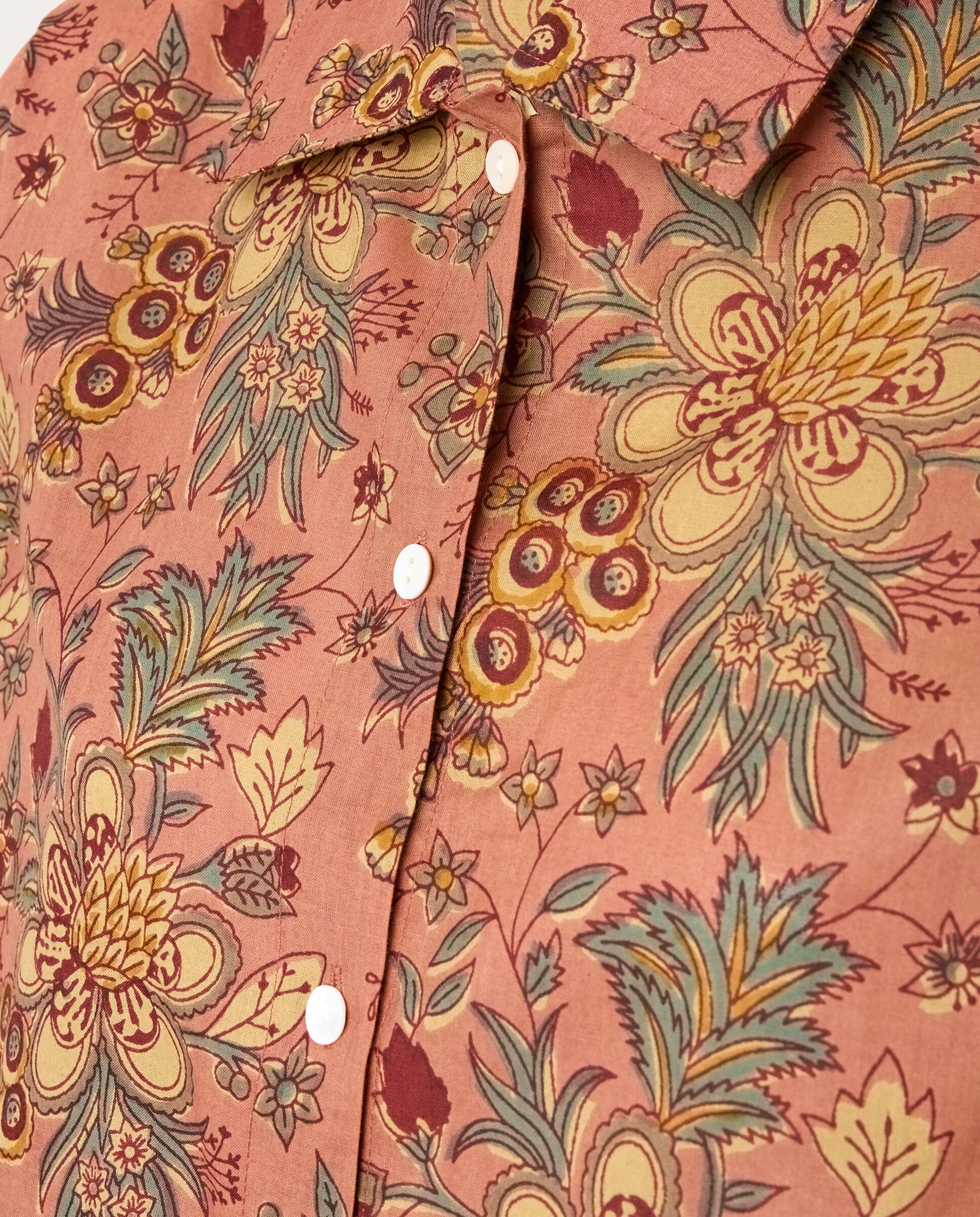 Pijama largo floral - Salmón Salmón-4