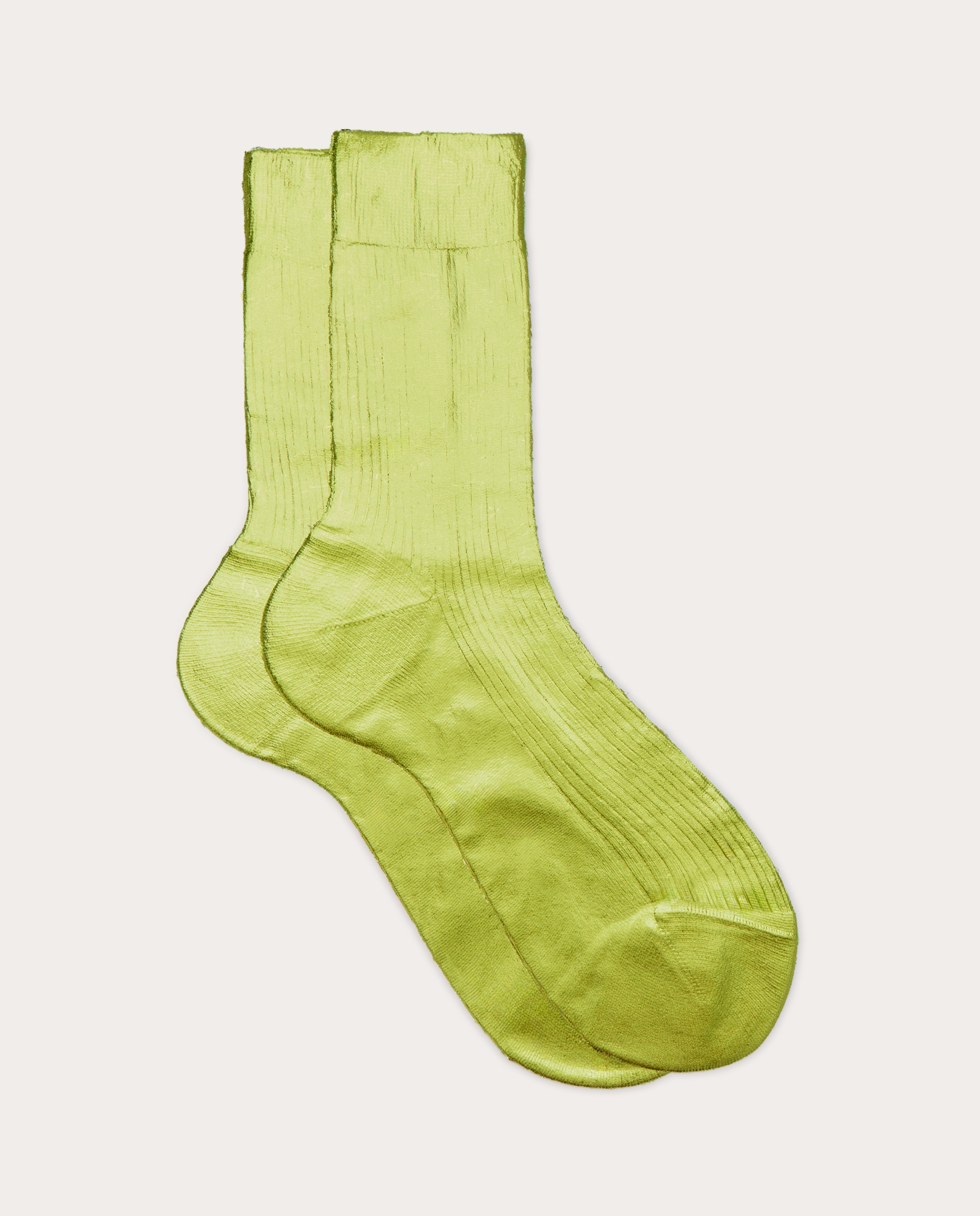 Imagen 1 de Calcetines acanalados laminados Amarillo