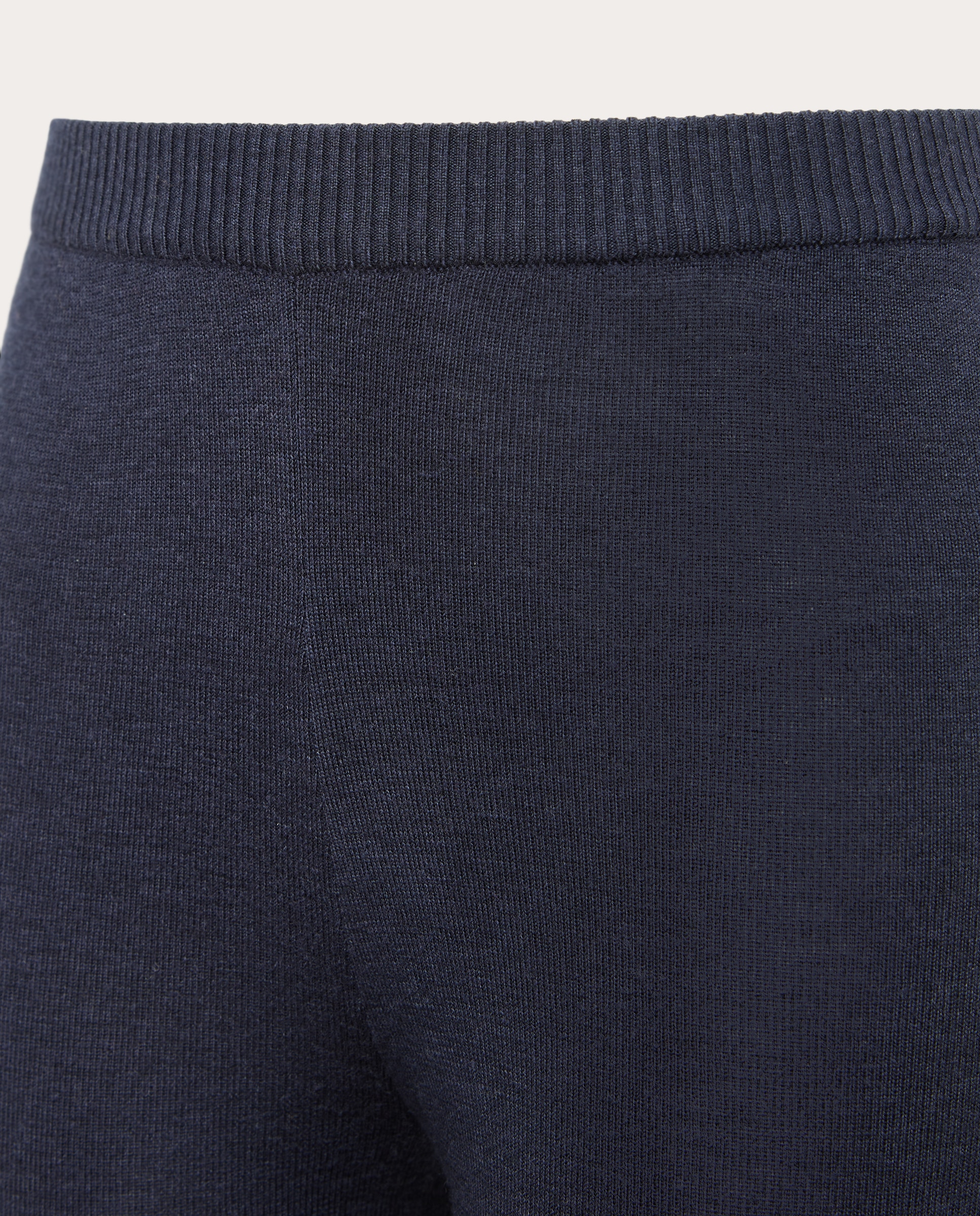 Pantalones rectos de lana - Azul marino Azul marino-4