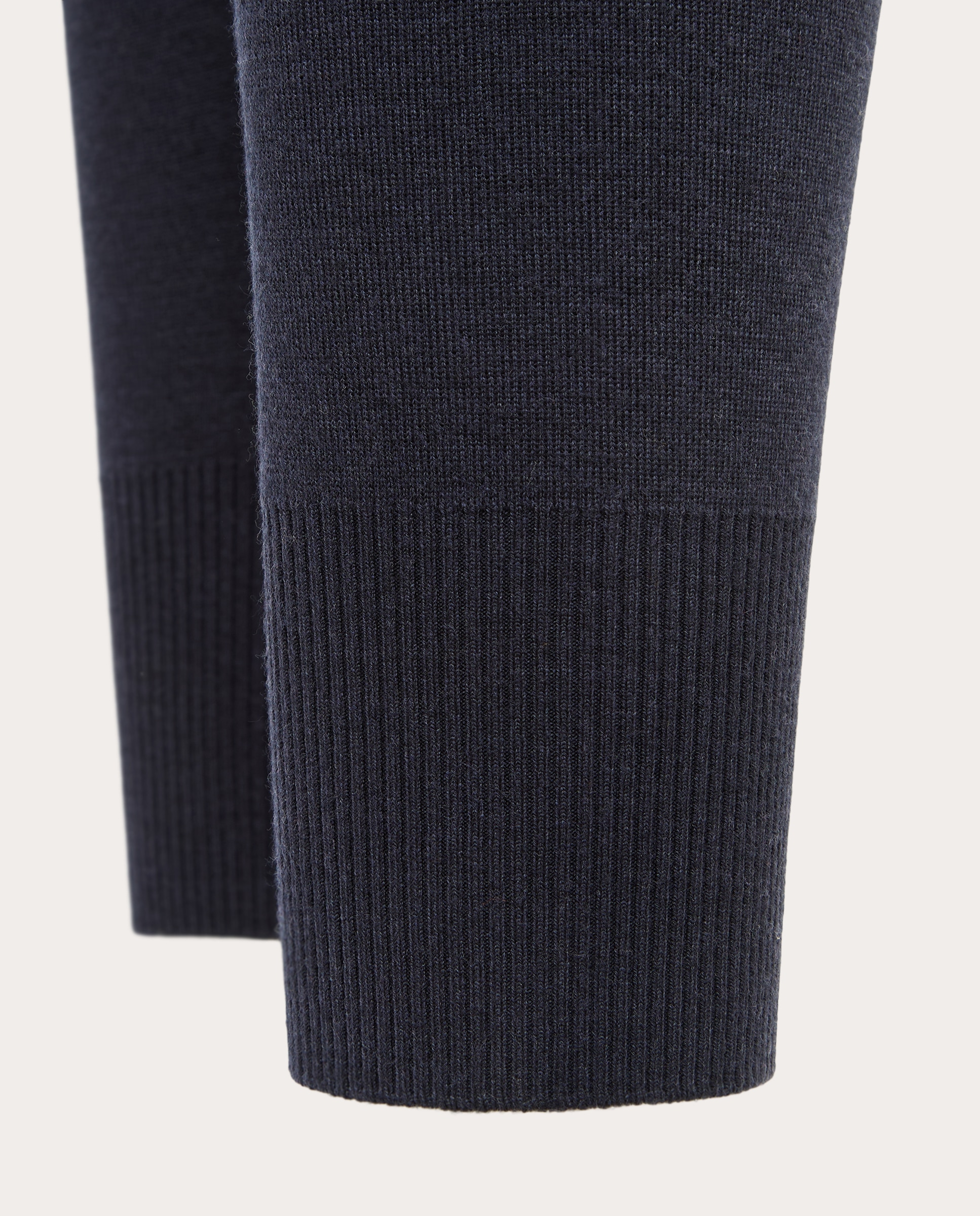 Pantalones rectos de lana - Azul marino Azul marino-5