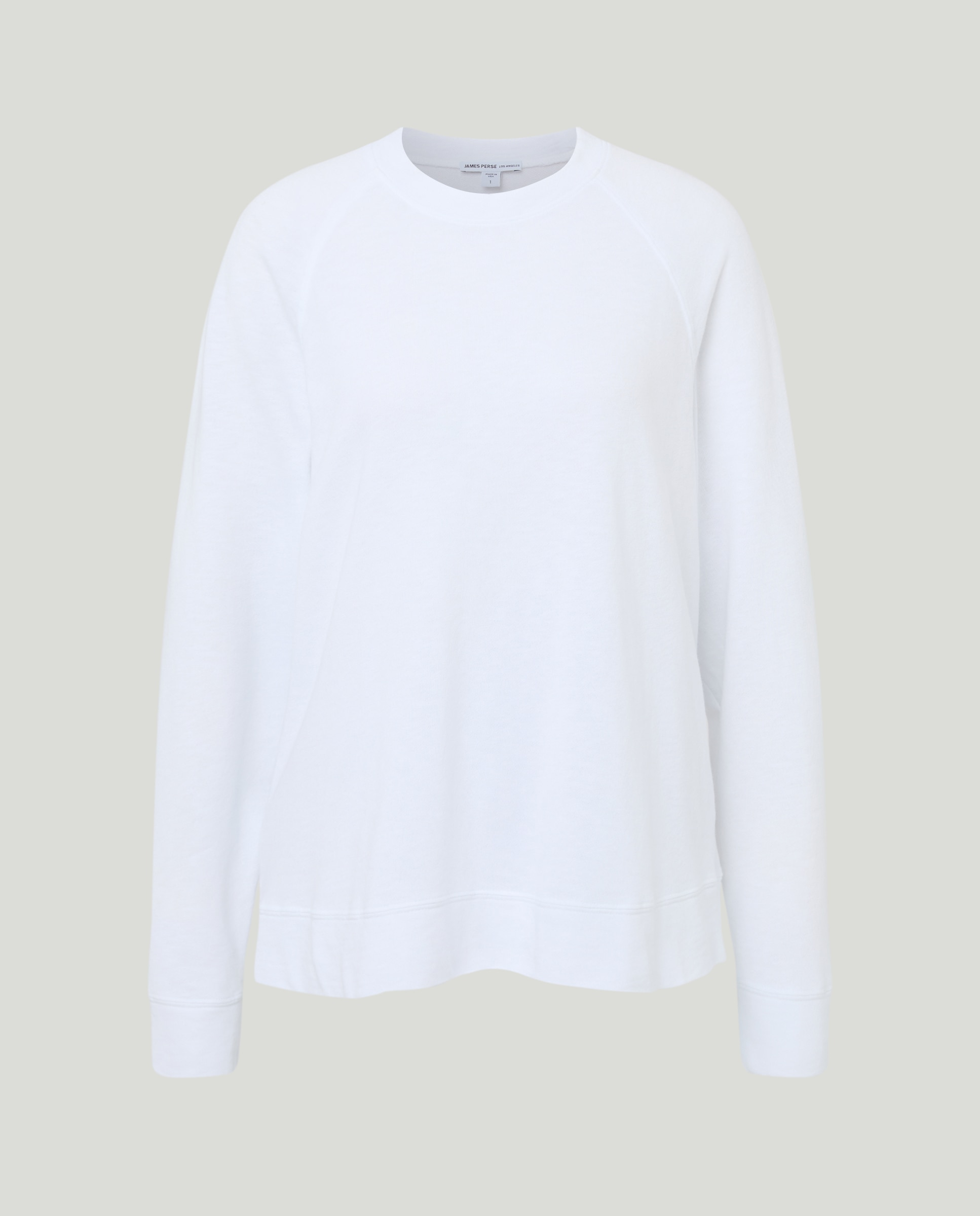 Imagen 0 de Sudadera de manga larga de algodón Blanco