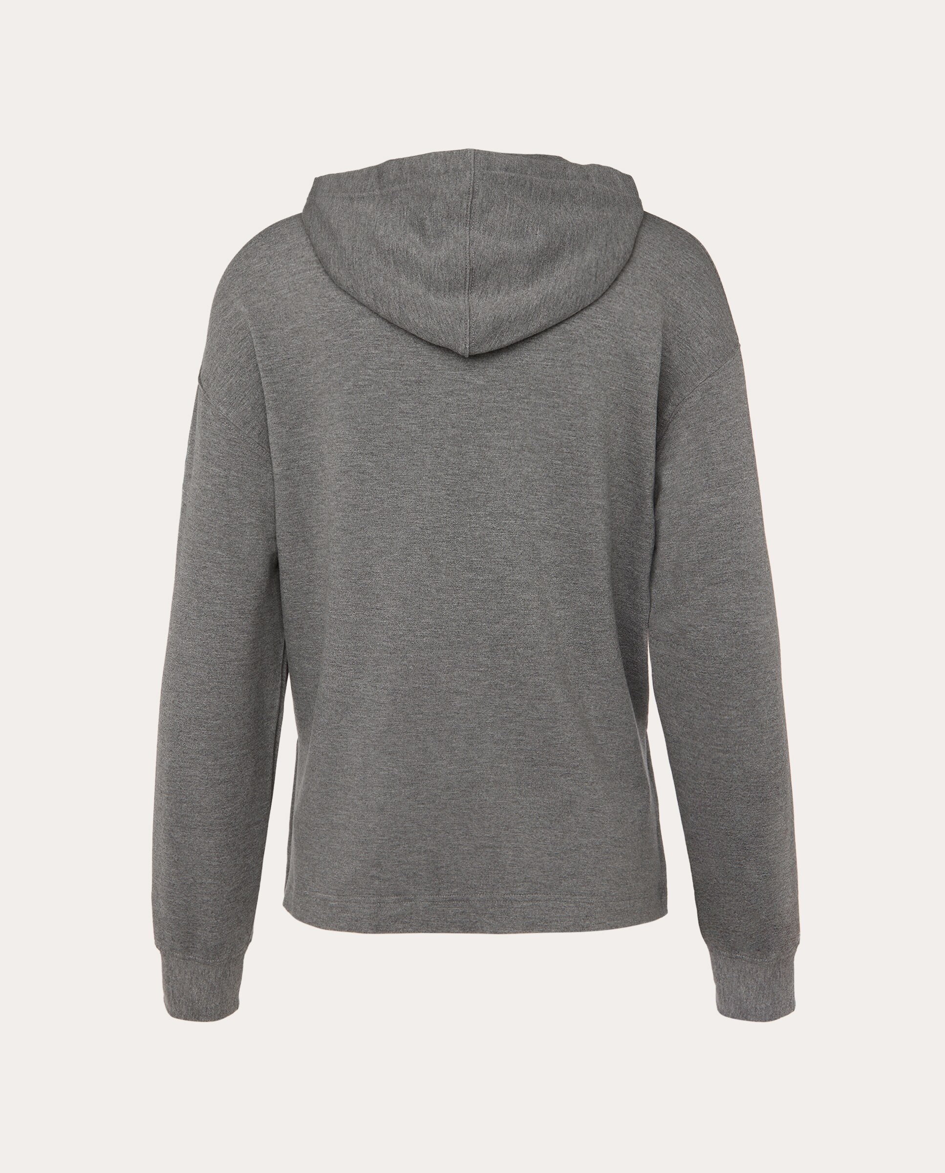 Cárdigan con capucha y cremallera - Gris Gris-2