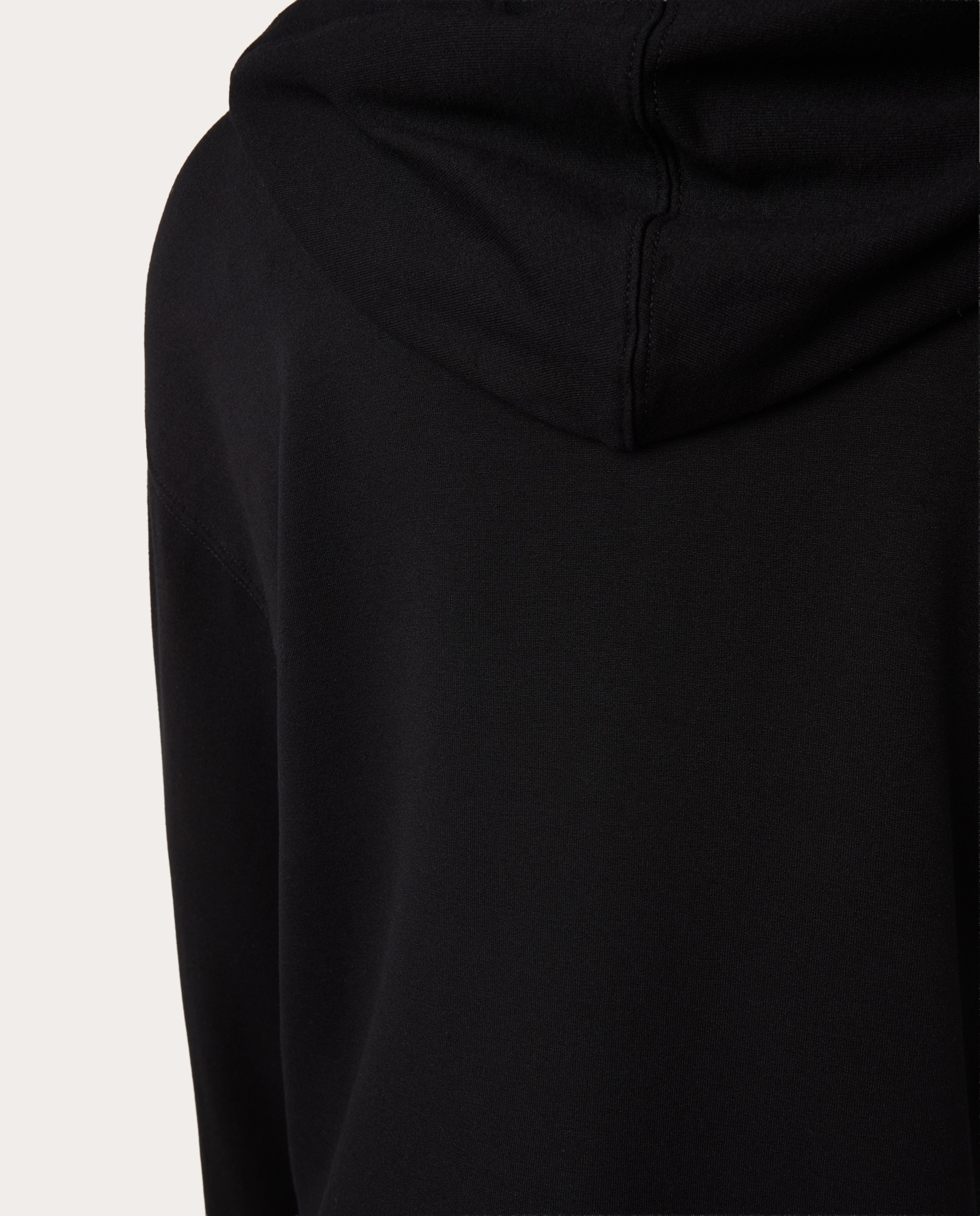 Cardigan com Capuz e Fecho de Correr Preto-3