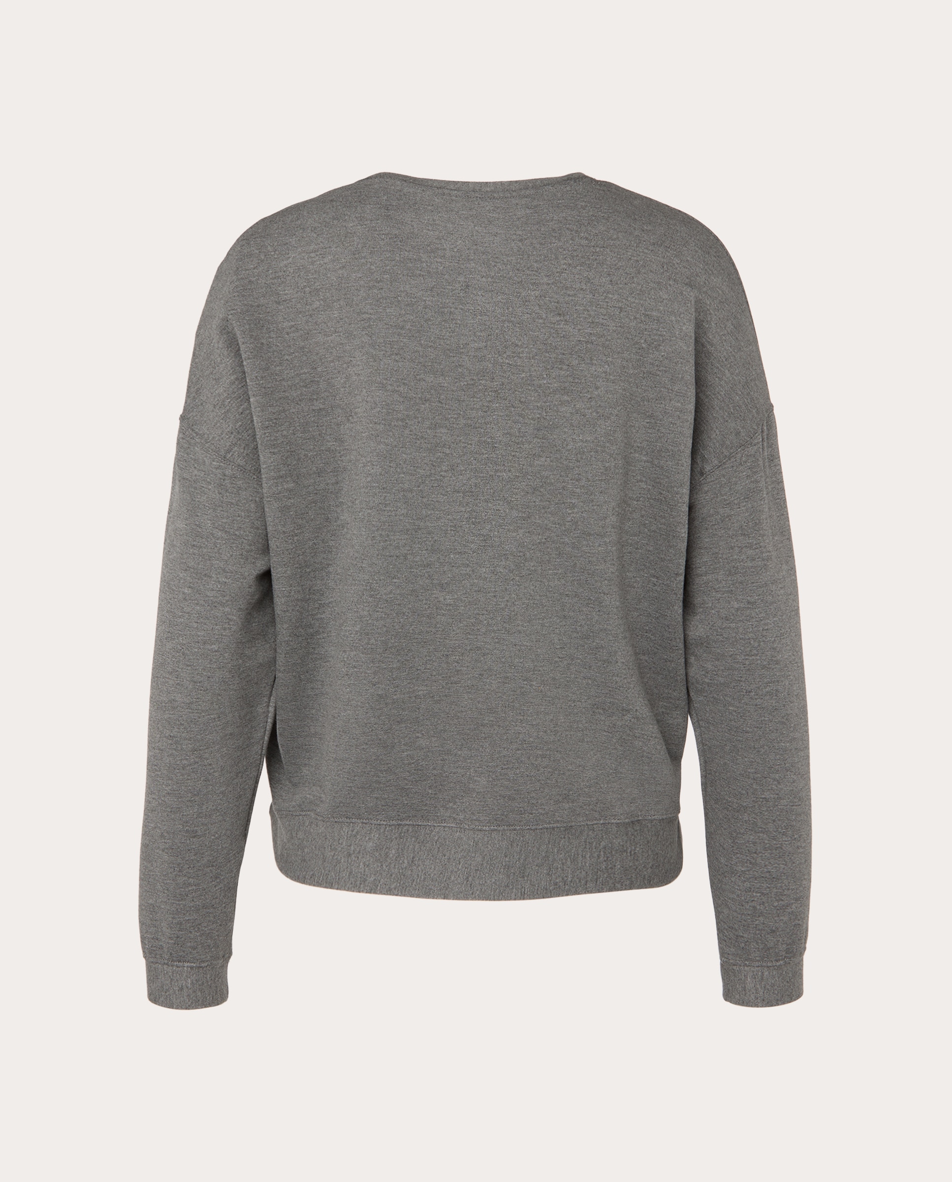 Imagen 2 de Jersey fluido de cuello redondo - Gris Gris