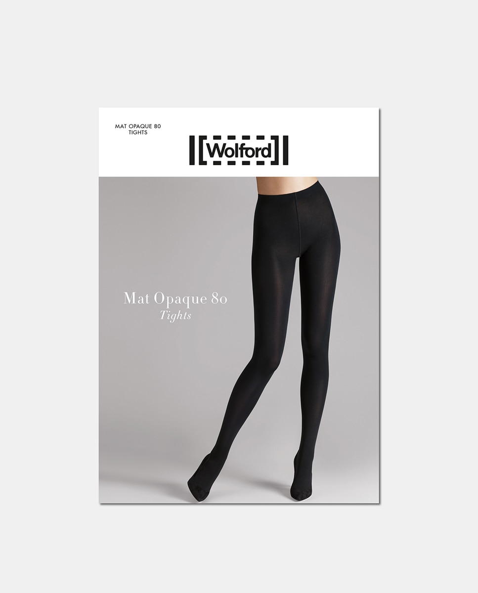 Collants Wolford de 80 deniers mate Preto-1