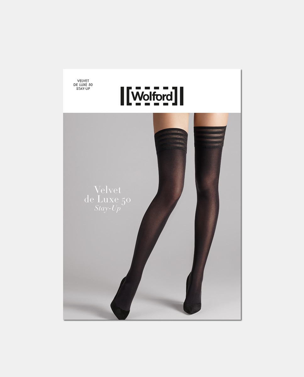 Meias Wolford de 50 deniers opacas e mate Preto-1