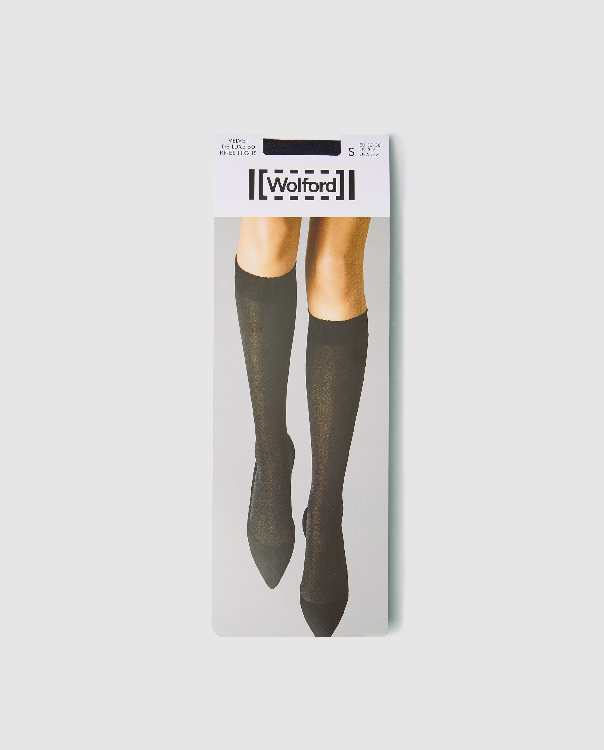 Meias Wolford de 50 deniers aveludadas Preto-1