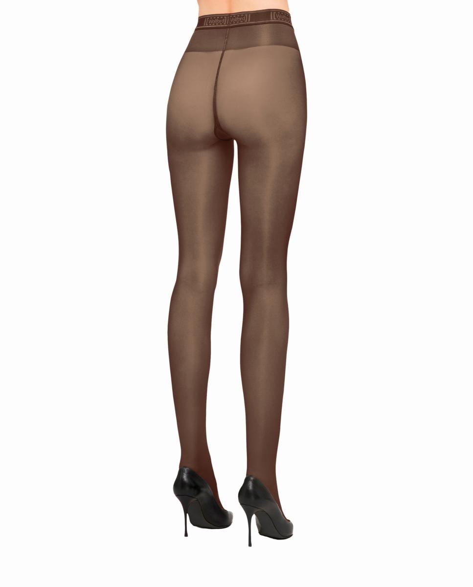 Panties 8 denier acabado brillo - Wolford - Marrón Marrón-3