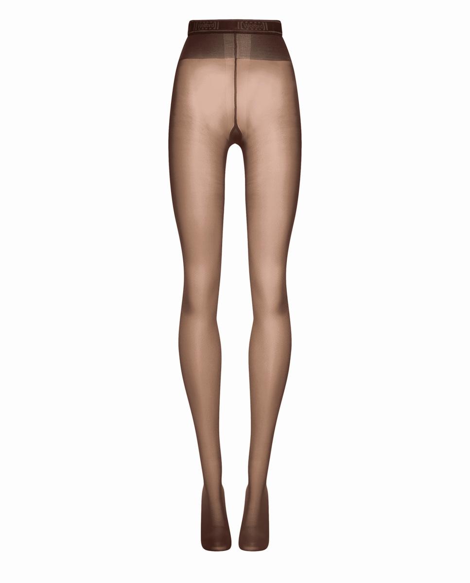 Panties 8 denier acabado brillo - Wolford - Marrón Marrón-5