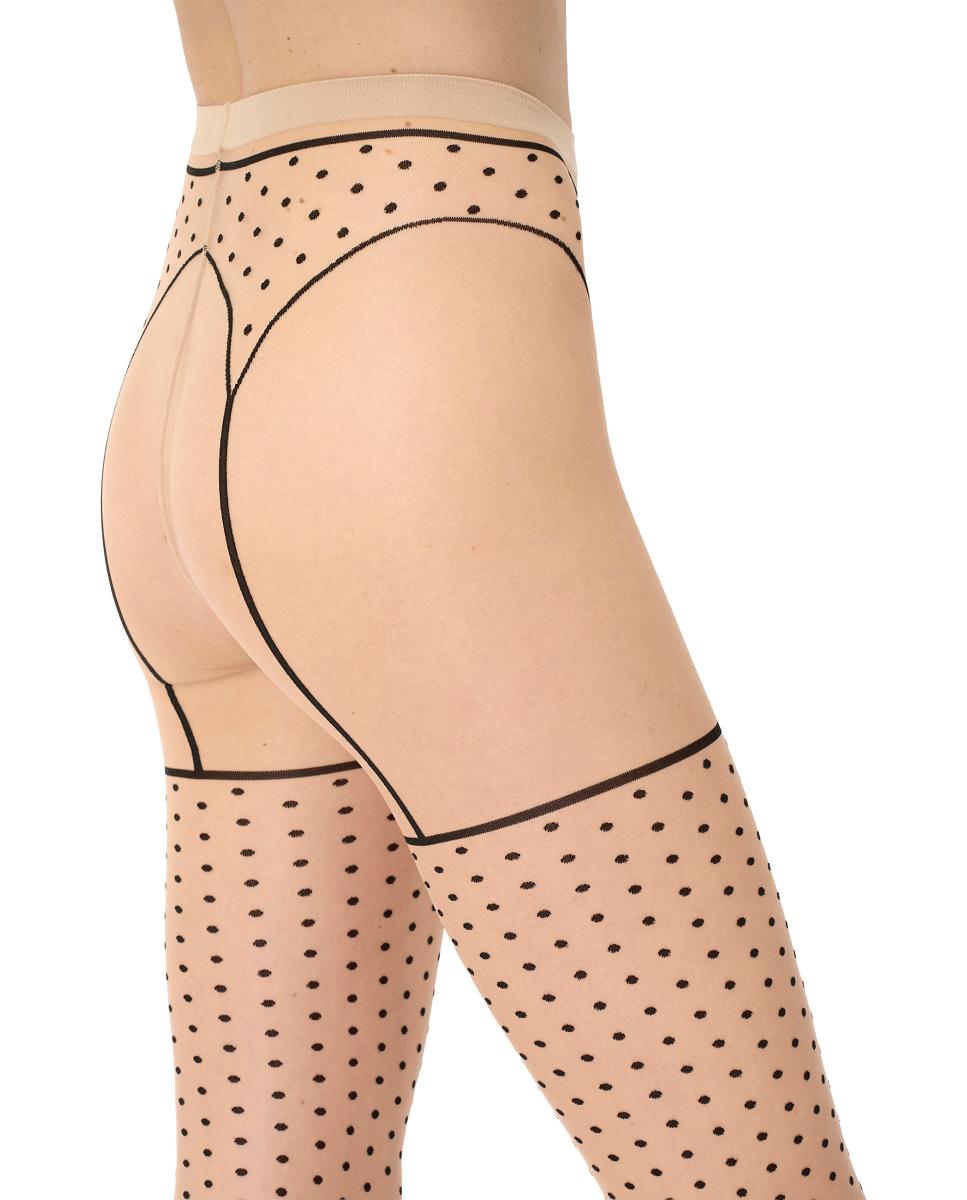Panties efecto liguero con lunares - Wolford - Multicolor Multicolor-4