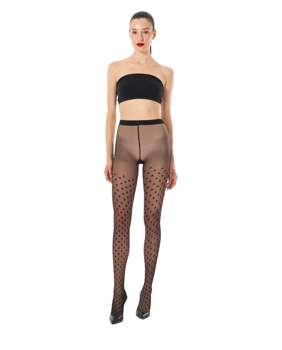 Panties con motivos florales - Wolford - Negro Negro-2