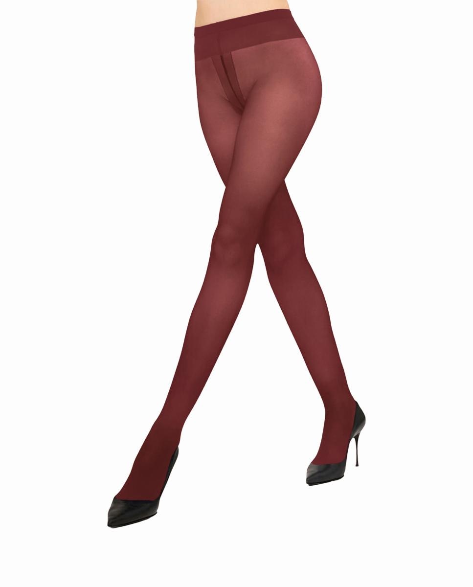 Imagen 0 de Panties 20 deniers transparentes y acabado mate Rojo