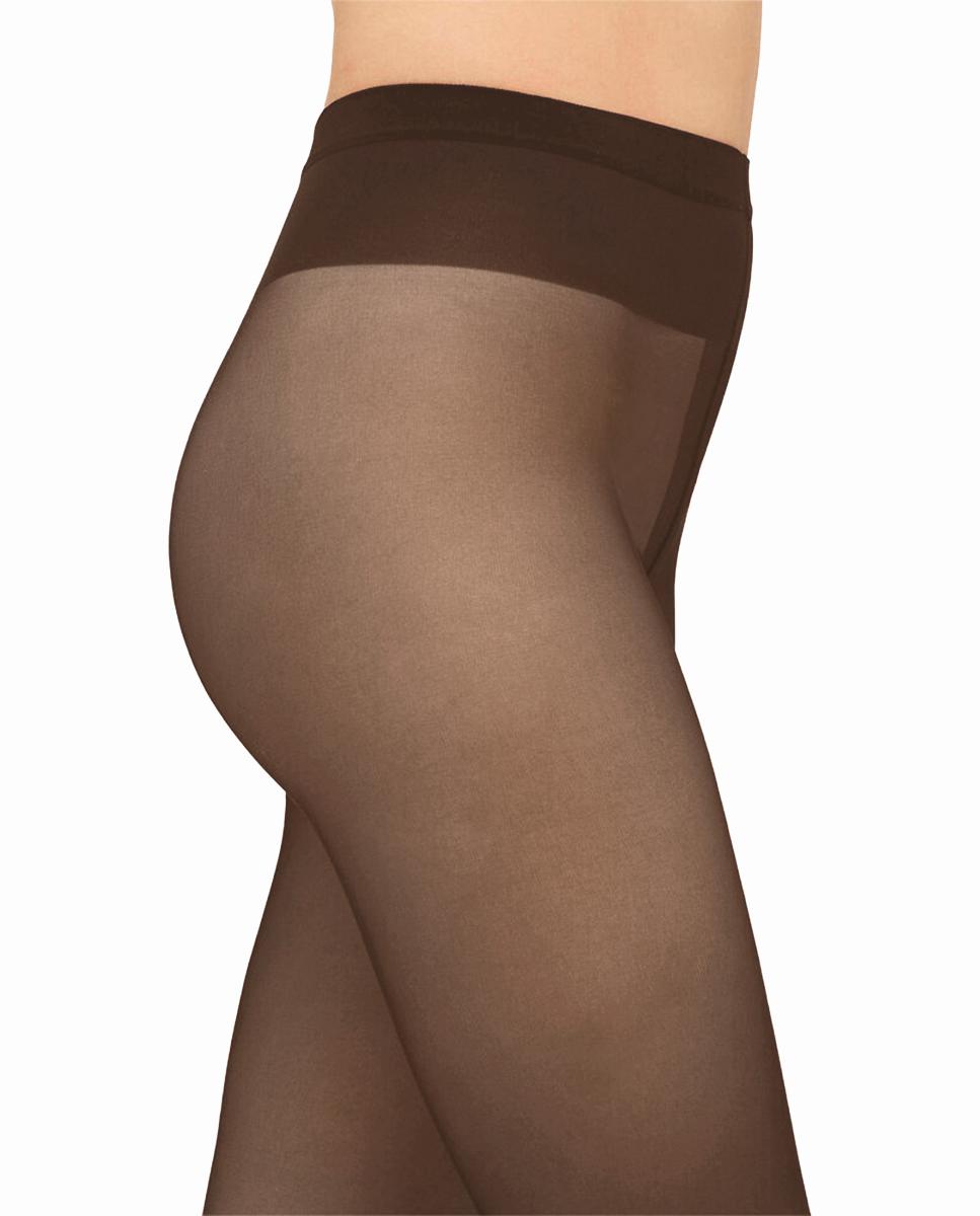 Collants de 20 Deniers Transparentes com Acabamento Mate Castanho-4