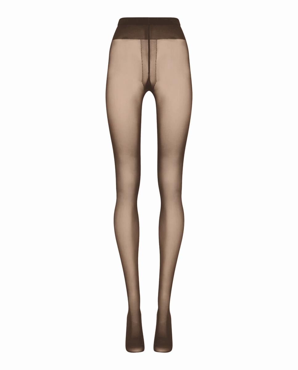Collants de 20 Deniers Transparentes com Acabamento Mate Castanho-5