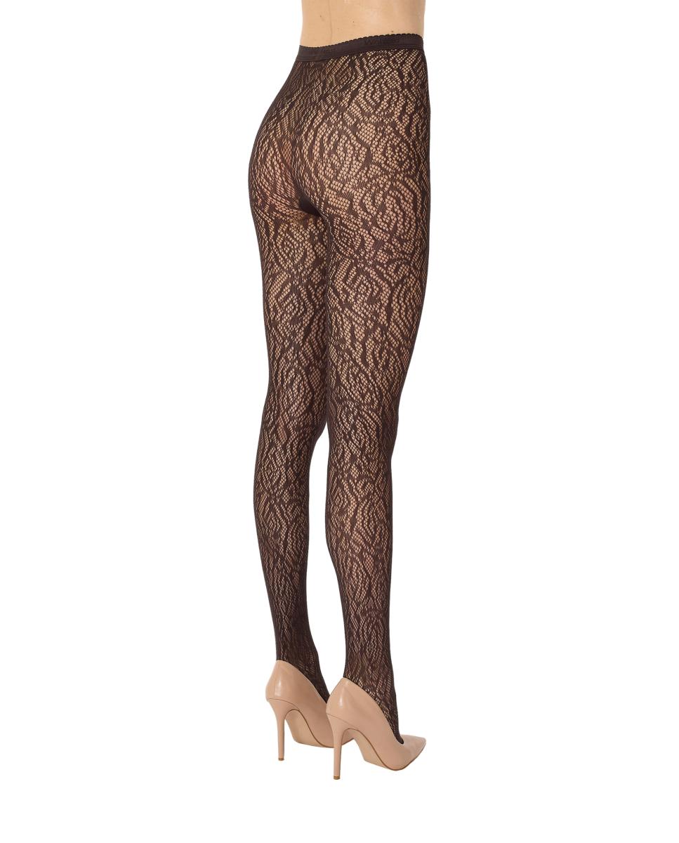 Panties de encaje con flores - Wolford - Marrón Marrón-3