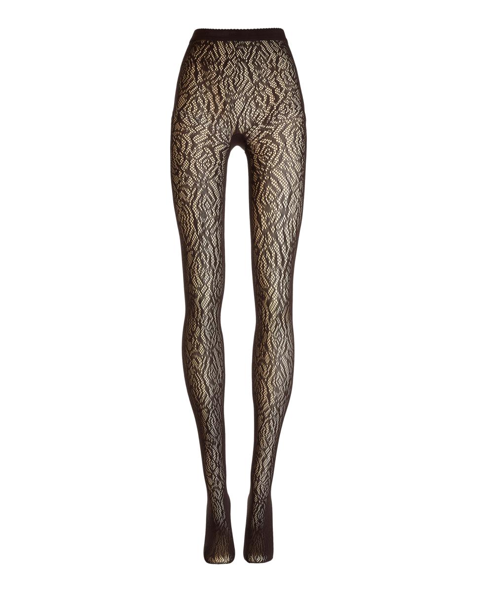 Panties de encaje con flores - Wolford - Marrón Marrón-5