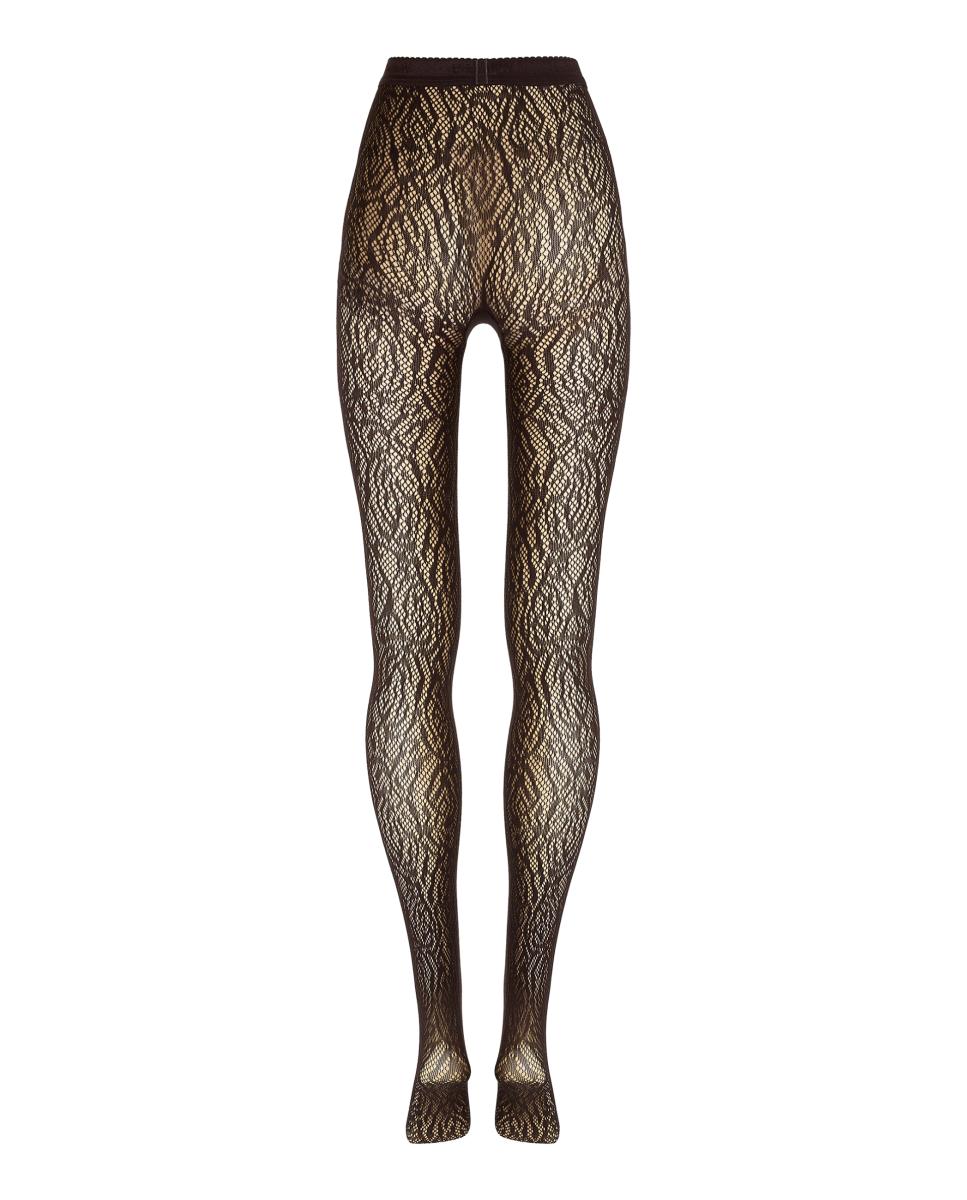 Panties de encaje con flores - Wolford - Marrón Marrón-6