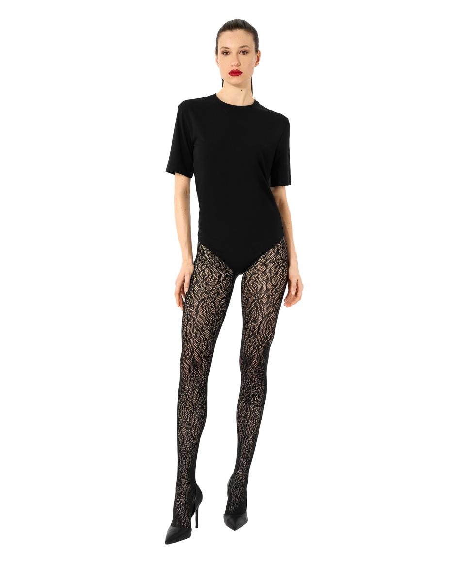 Panties de encaje con flores - Wolford - Negro Negro-2