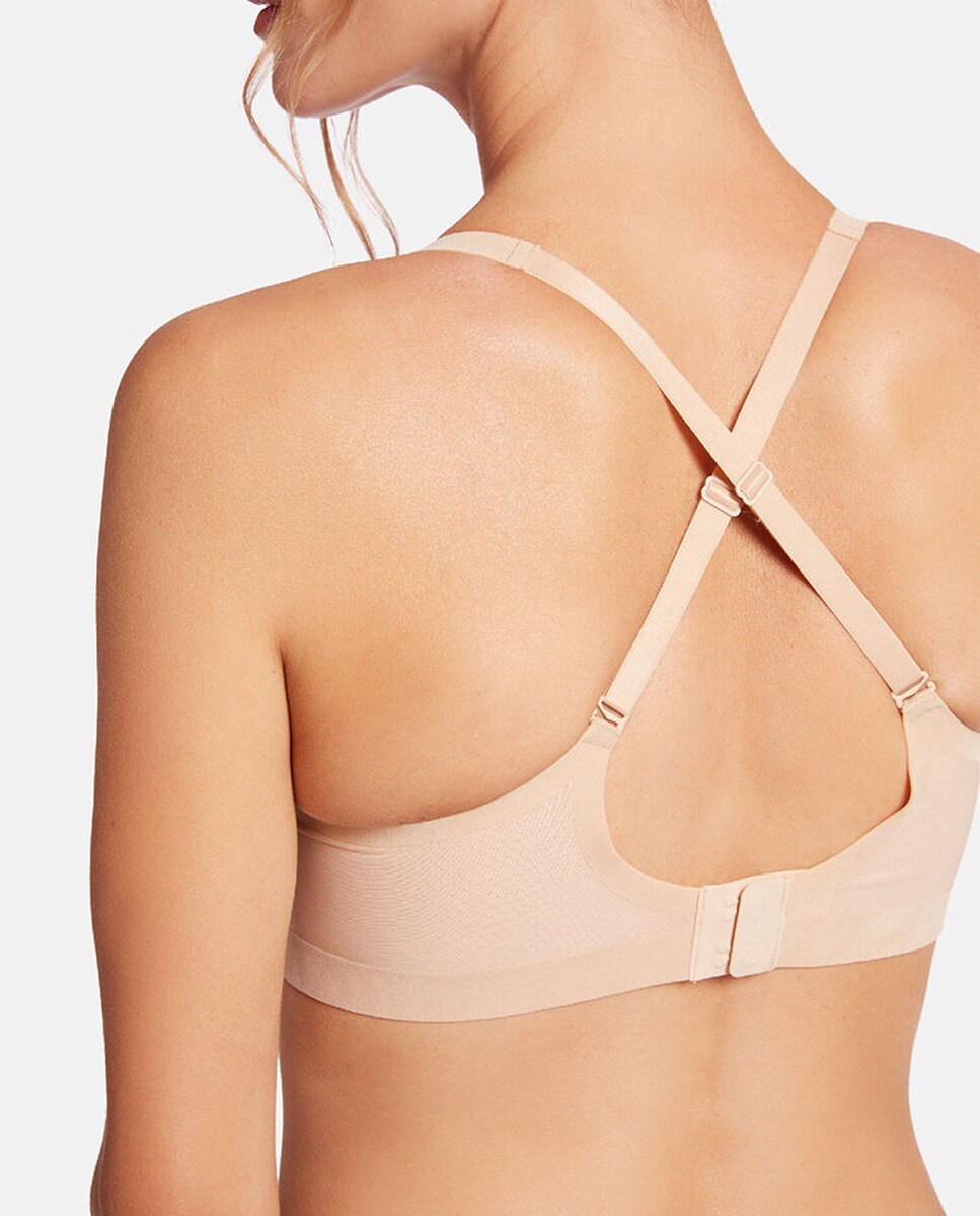 Soutien Invisível em Tecido de Tule Castanho-2