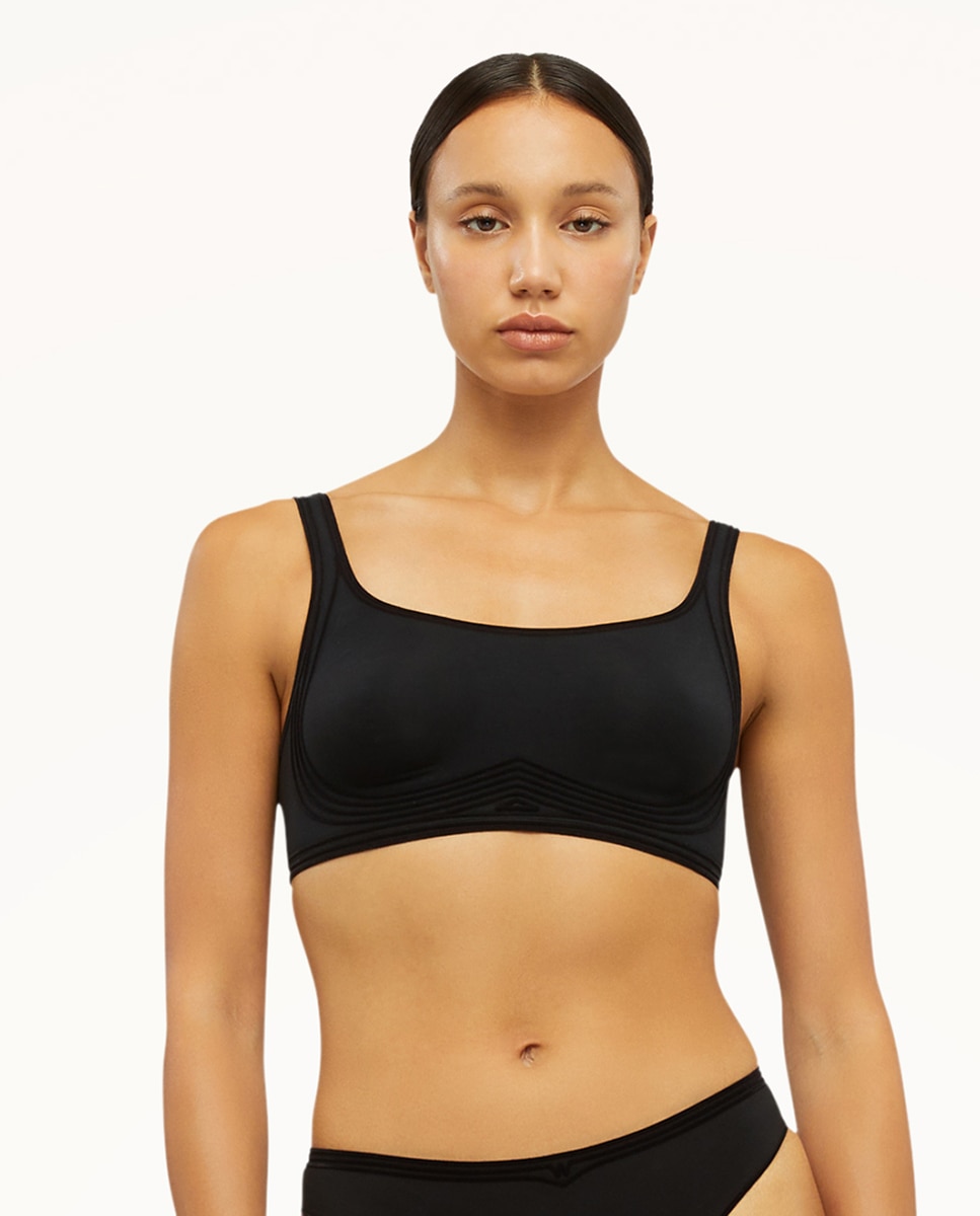 Soutien sem Aros Cotton Contour 3W Preto-1