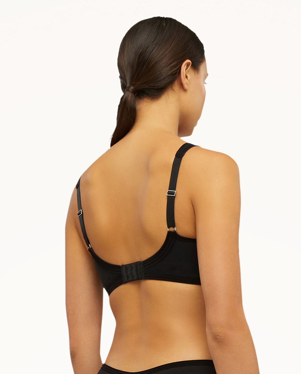Soutien sem Aros Cotton Contour 3W Preto-2