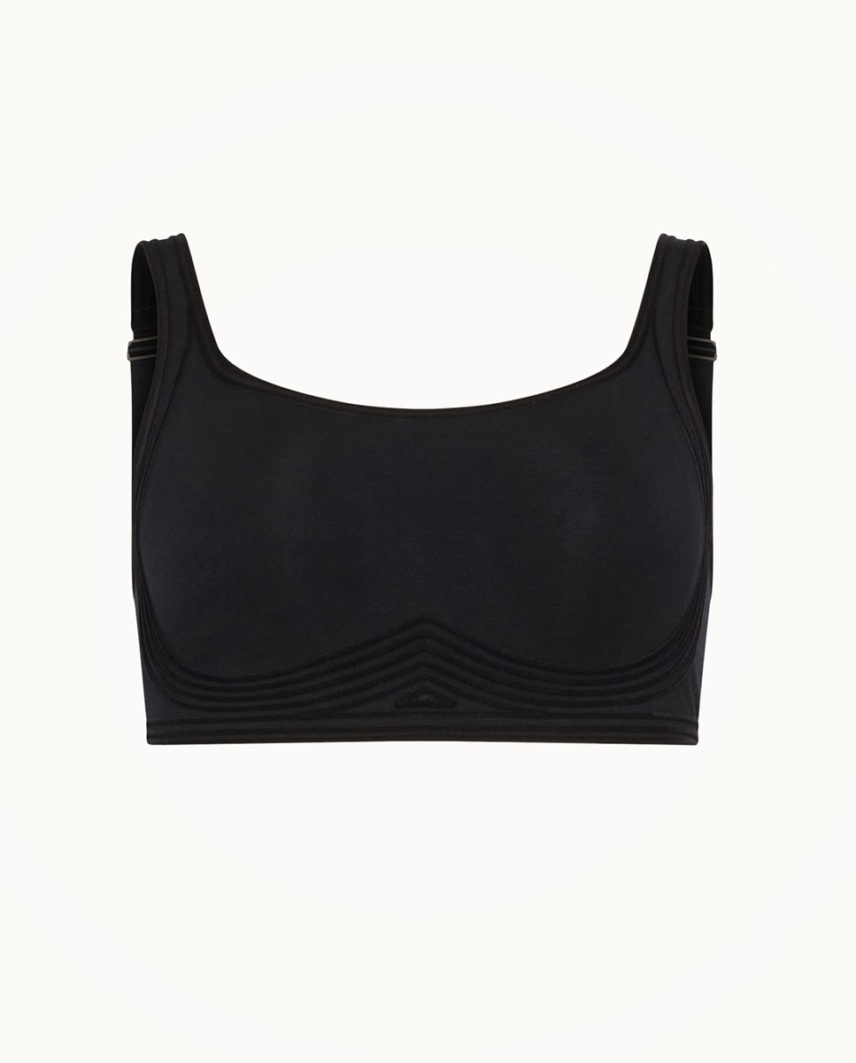 Soutien sem Aros Cotton Contour 3W Preto-4