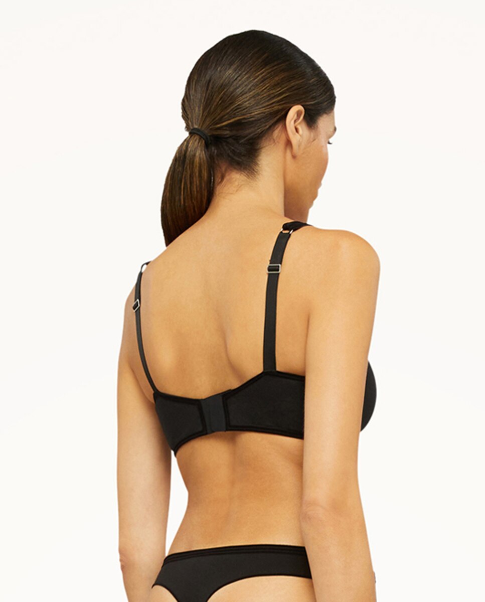 Soutien sem Aro Cotton Contour 3W Preto-2