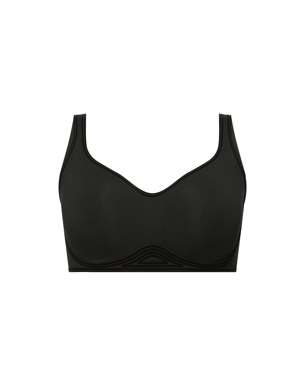 Soutien sem Aro Cotton Contour 3W Preto-3
