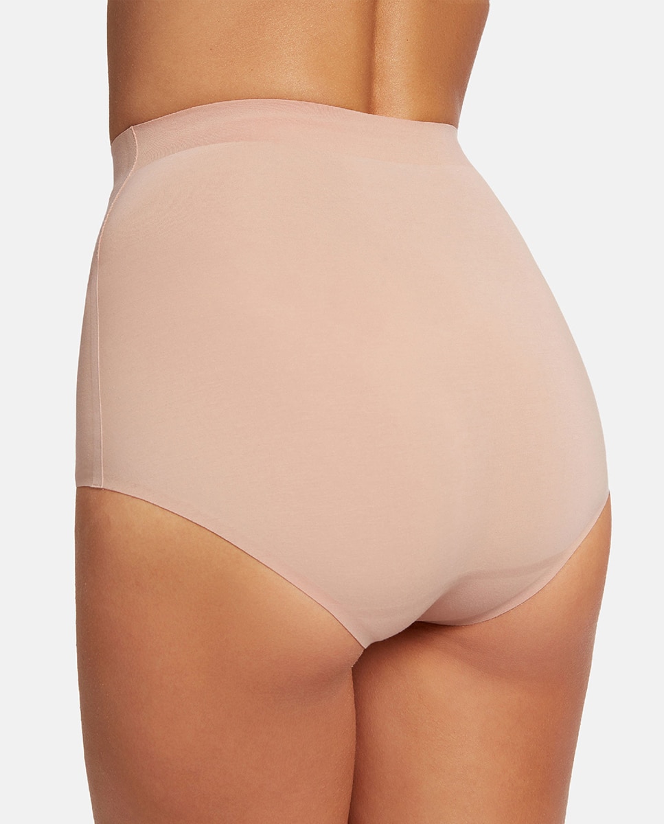 Cueca Adelgaçante 3W de Cintura Subida Castanho-2