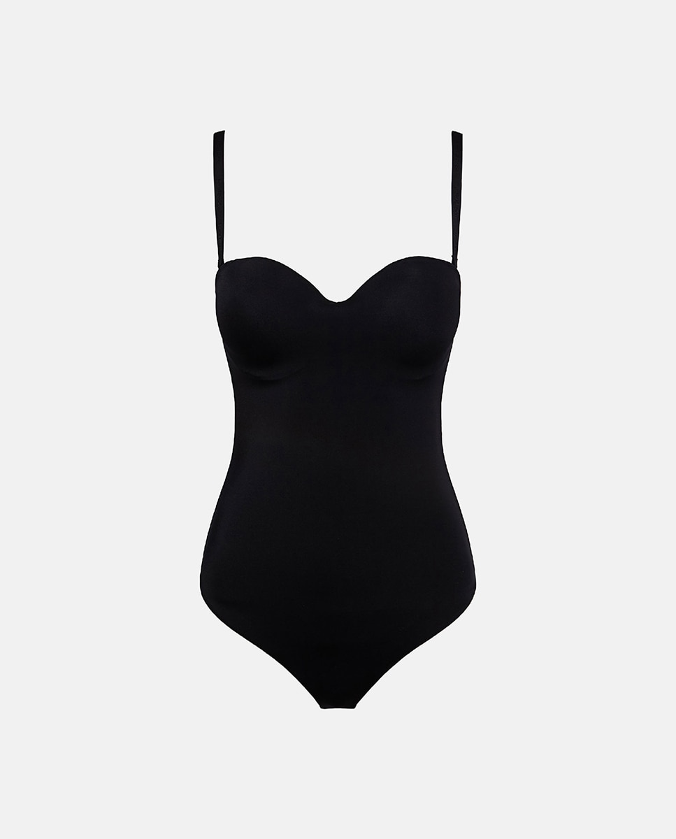 Body tanga con sujetador tipo bandeau - Wolford - Negro Negro-5