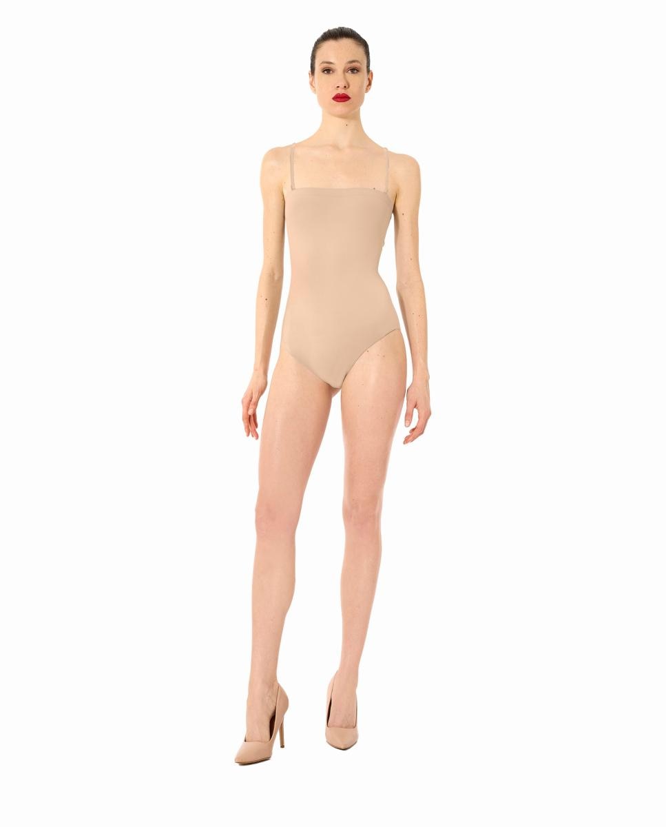 Body Liso com Alças Desmontáveis Rosa-2