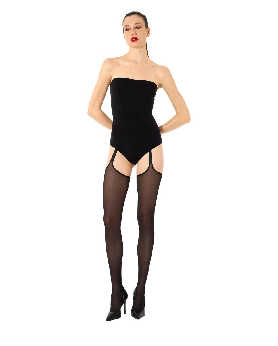 Body Liso com Alças Desmontáveis Preto-2