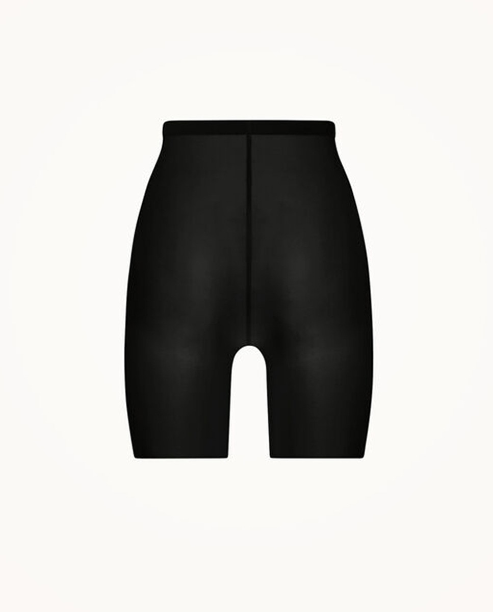 Cueca Adelgaçante Ligeiramente Transparente Preto-2
