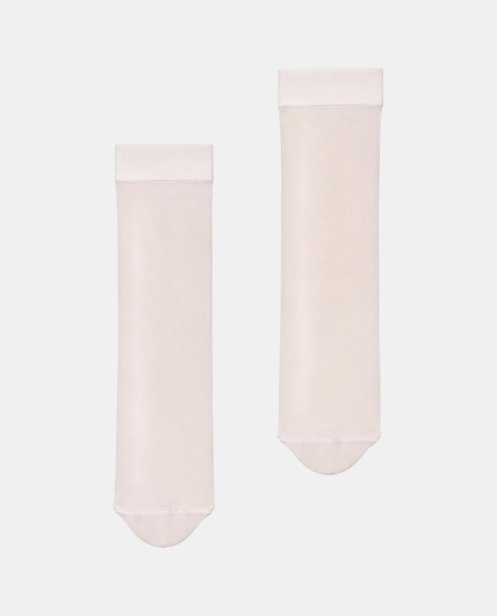 Meias Compridas Transparentes Branco-3