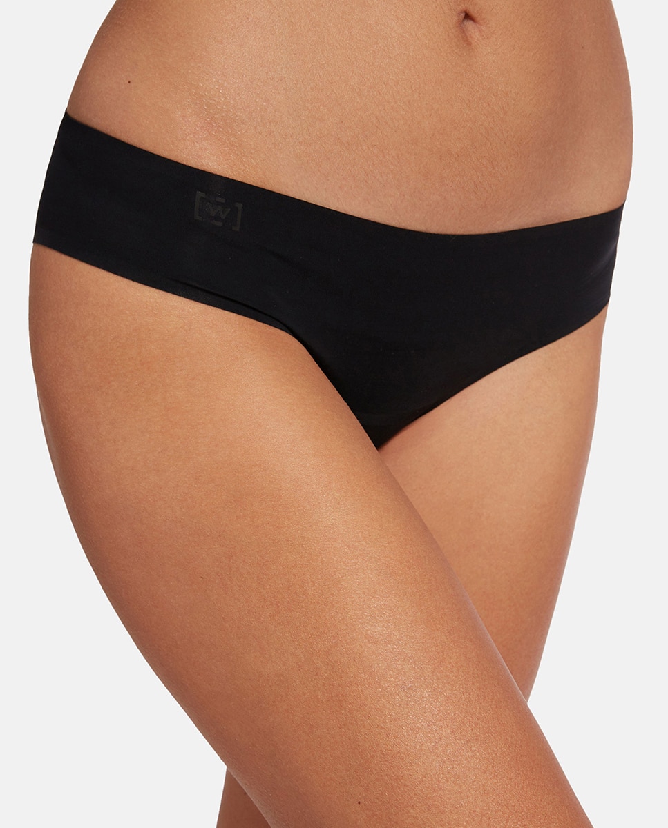 Cueca Tipo Brasileira Invisível Preto-1