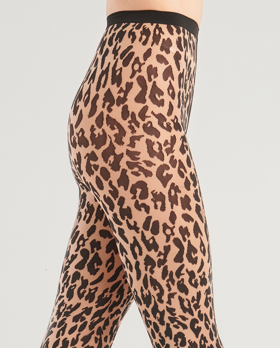 Collants com Animal Print 20 Deniers Multicolor-3