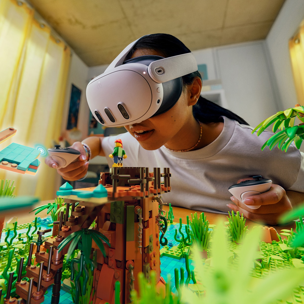 Gafas de realidad mixta Meta Quest 3 (realidad virtual incluida), 128 GB Blanco-7