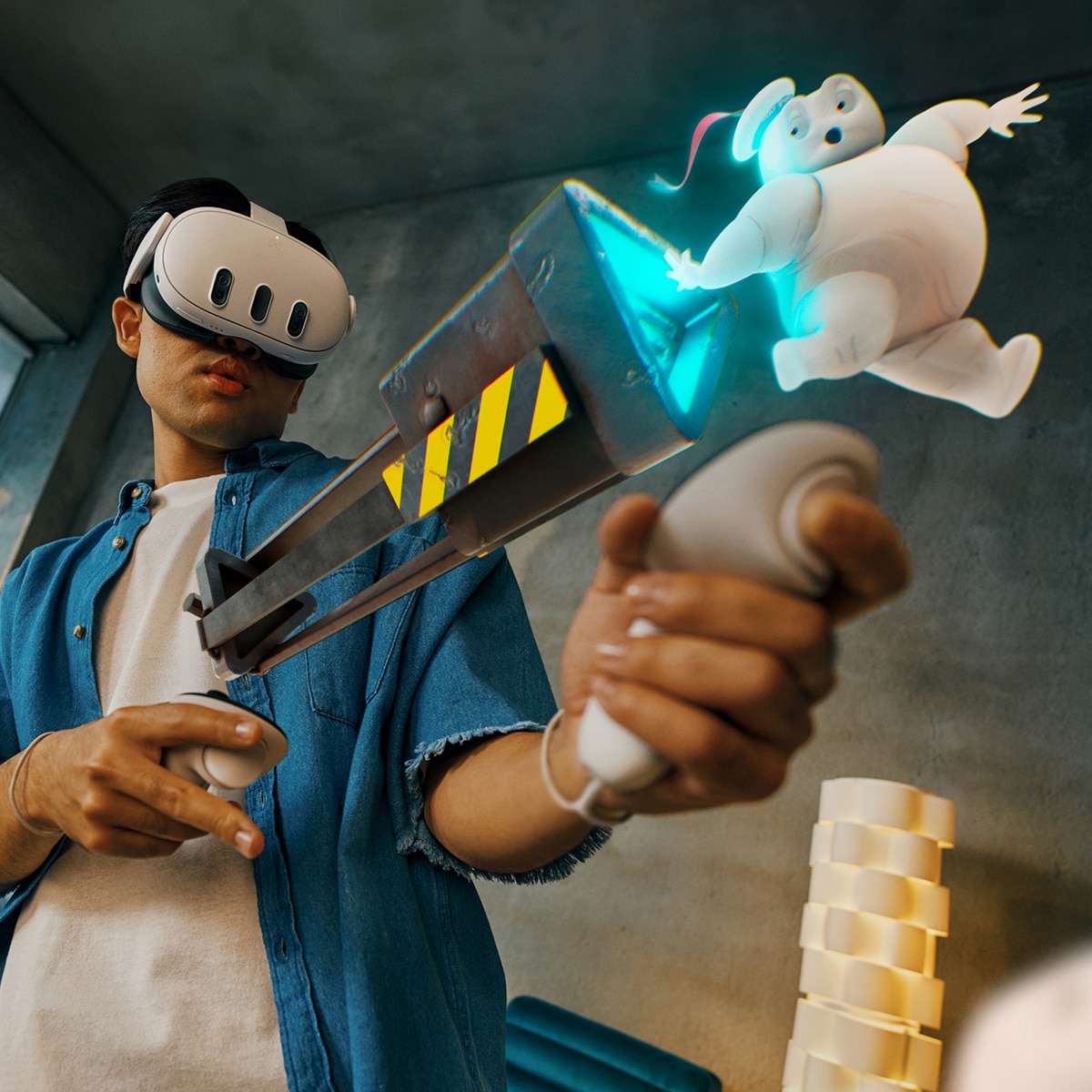 Gafas de realidad mixta Meta Quest 3 (realidad virtual incluida), 512 GB Blanco-6