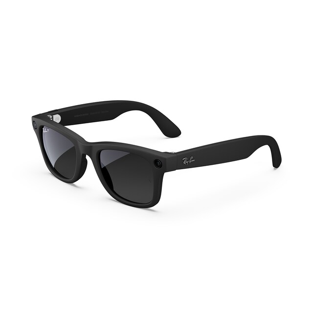 Gafa de sol inteligente Ray-Ban Meta  Wayfarer negro mate, Polarizadas, Estándar