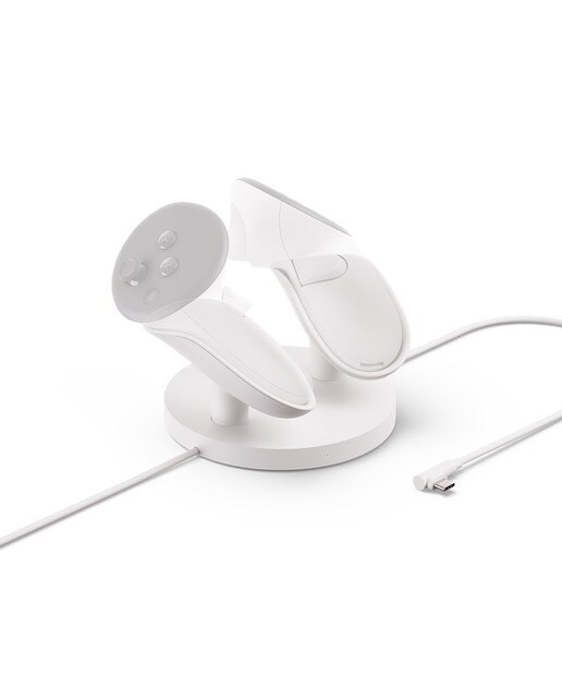 Base de carga compacta Meta para Quest 3/3S - Blanco Blanco-5
