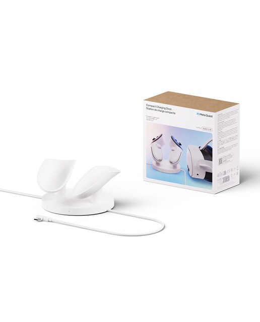 Base de carga compacta Meta para Quest 3/3S - Blanco Blanco-7