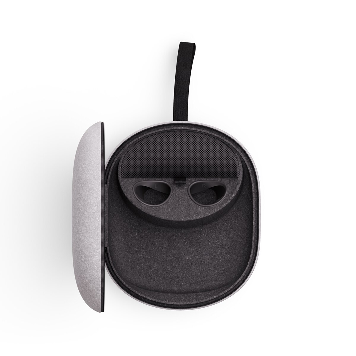 Estuche compacto para Meta Quest 3/3S Gris claro-2