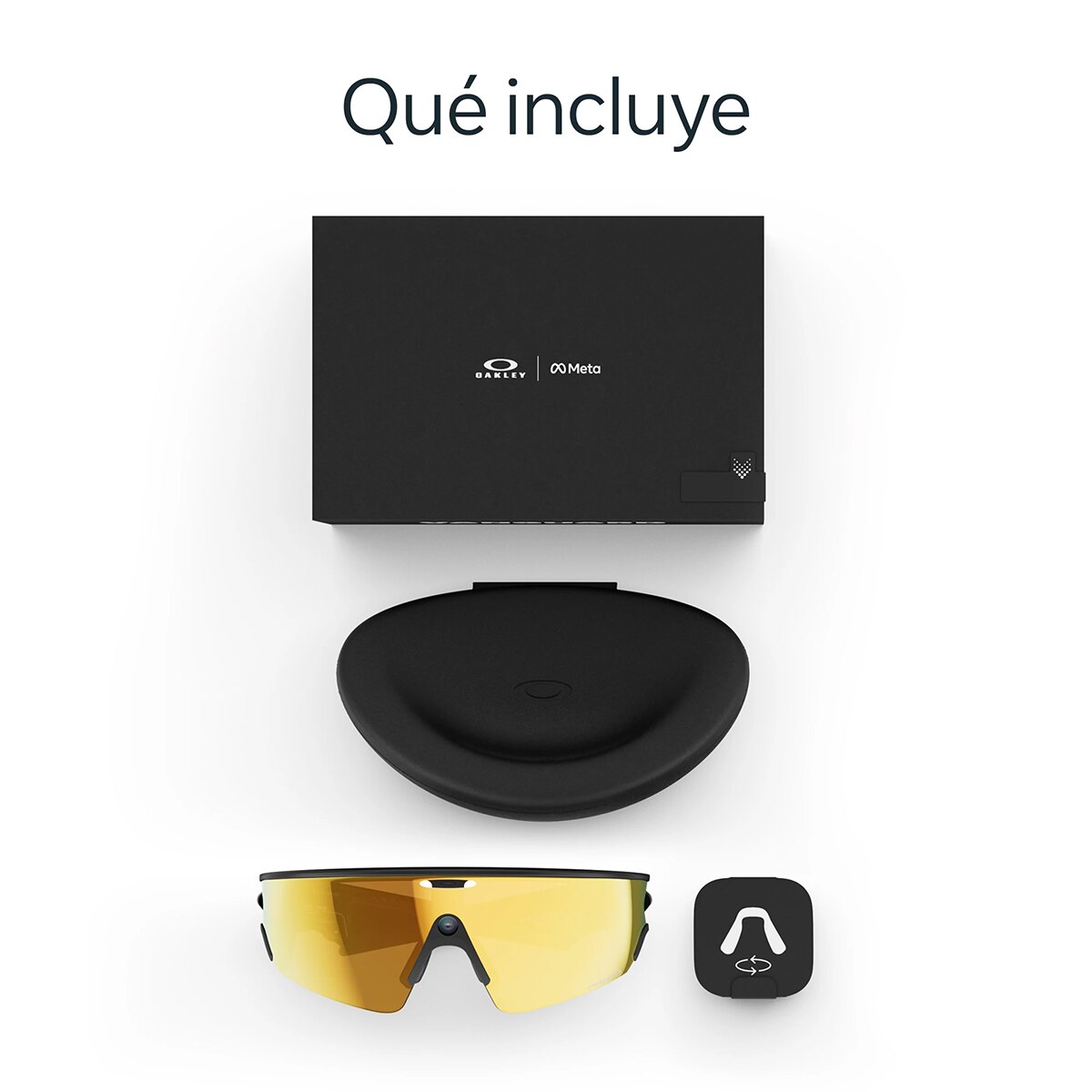 Gafas con IA Oakley Meta Vanguard con Meta AI y compatibilidad de audio, foto y vídeo, Negro Prizm 24K Negro-9