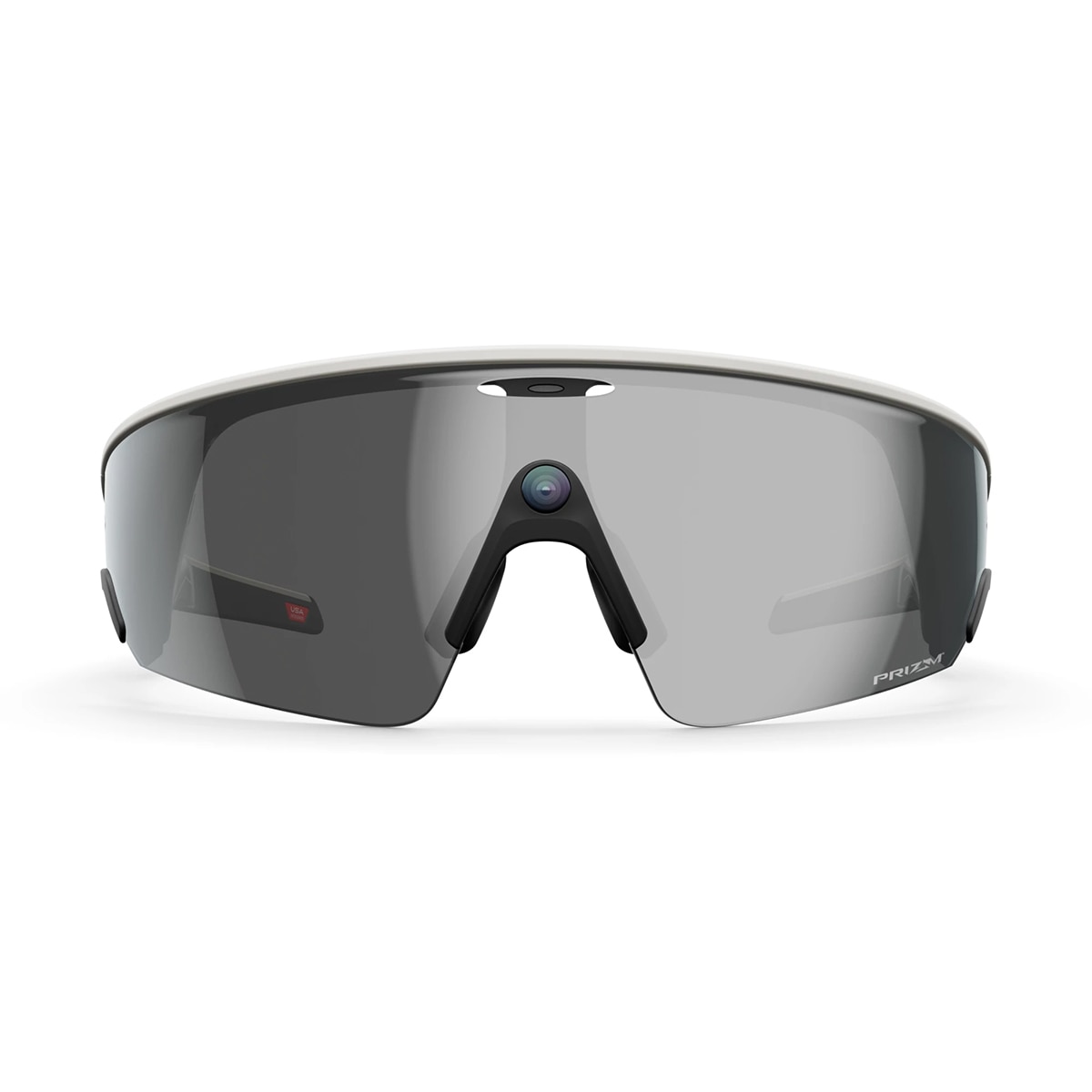 Gafas con IA Oakley Meta Vanguard con Meta AI y compatibilidad de audio, foto y vídeo, Blanco, Prizm negro Blanco-2