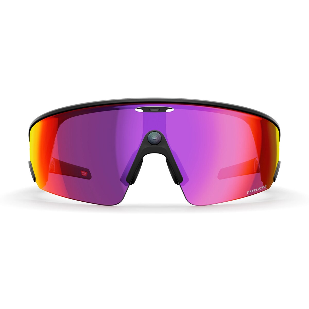Gafas con IA Oakley Meta Vanguard con Meta AI y compatibilidad de audio, foto y vídeo, negro, Prizm Road 2