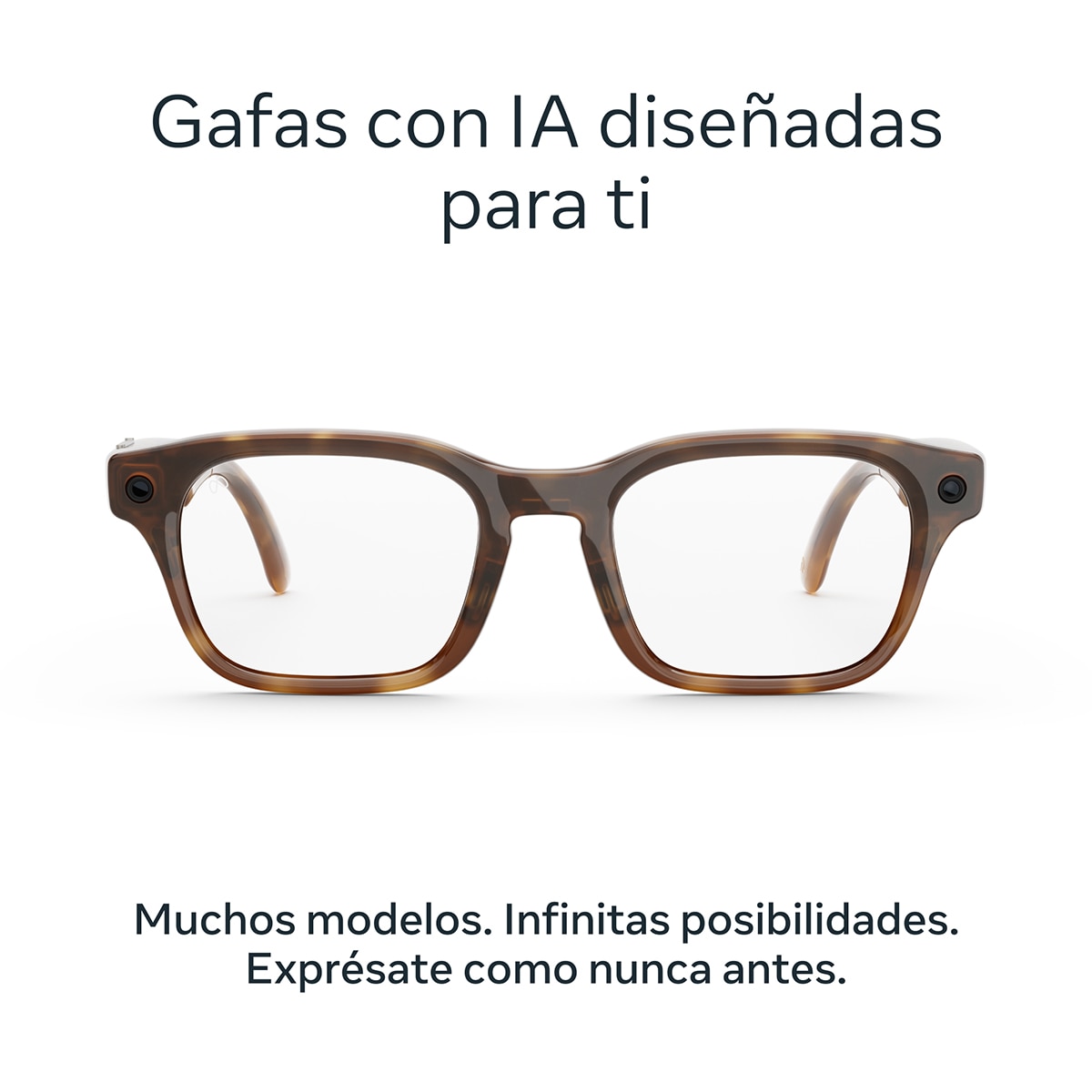 Gafas con IA Meta Adventurer, Tortuga clásico, Lentes transparentes 3