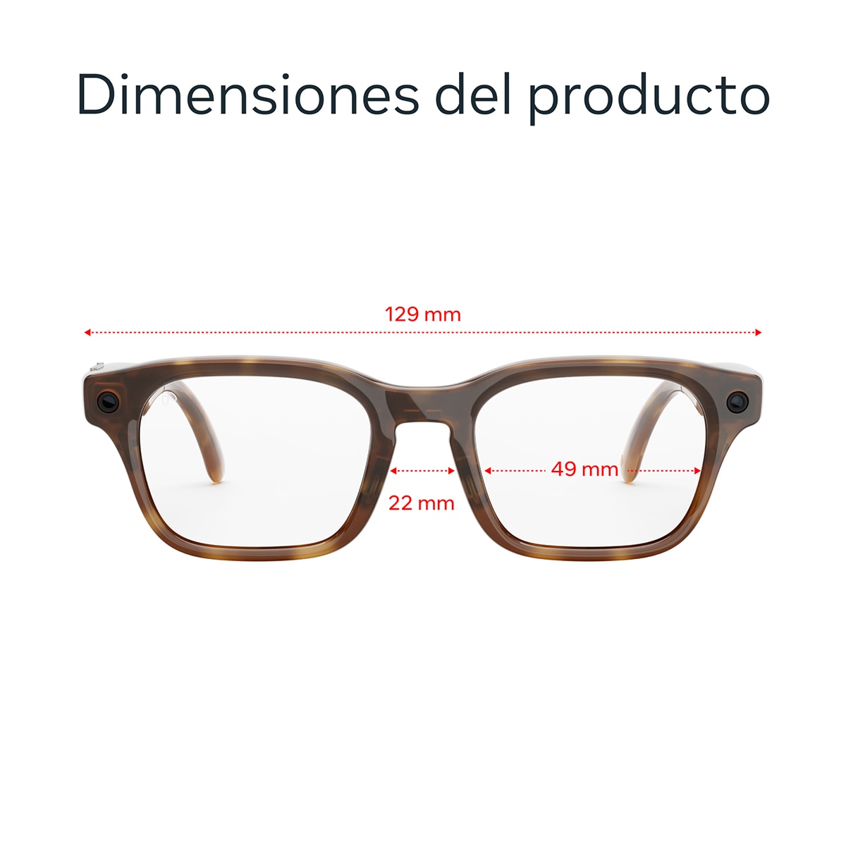 Gafas con IA Meta Adventurer, Tortuga clásico, Lentes transparentes 9