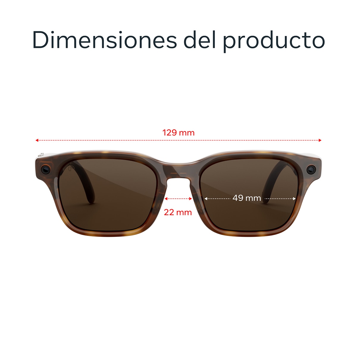 Gafas con IA Meta Adventurer, Tortuga clásico, Lentes en marrón 9