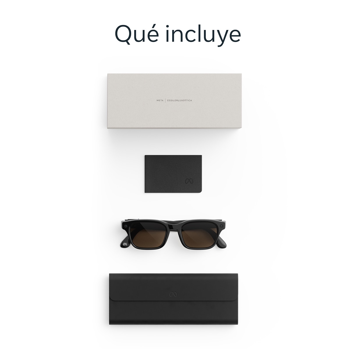 Gafas con IA Meta Adventurer, Grandes, Negro clásico, Lentes en marrón 12